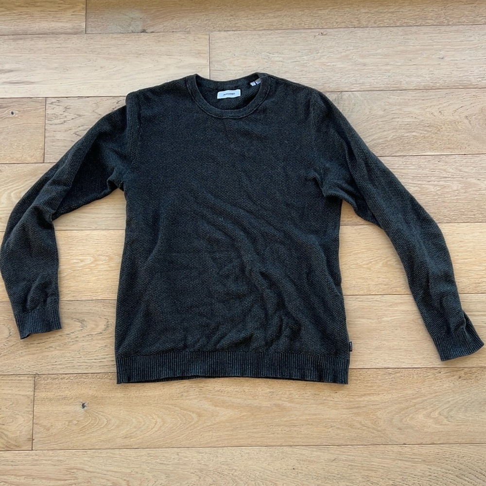 Jack and Jones Men’s sweater Grey / Green Size Large